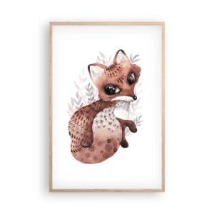 Pôster com moldura de carvalho claro - Como não amar - 61x91 cm