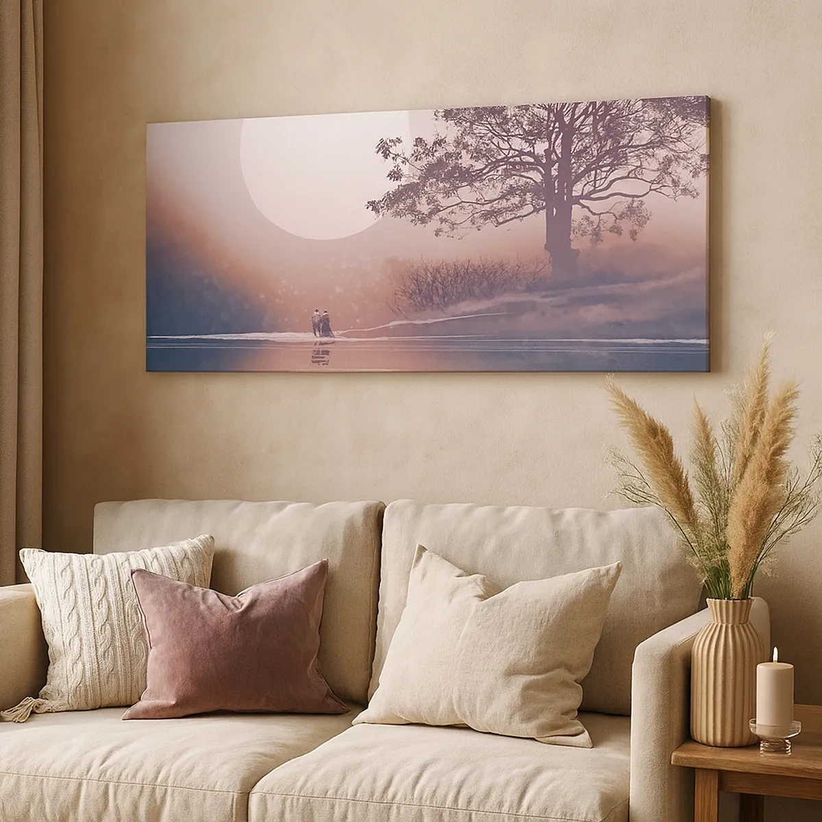 Quadro em tela - Maravilhas da noite - 30x30 cm