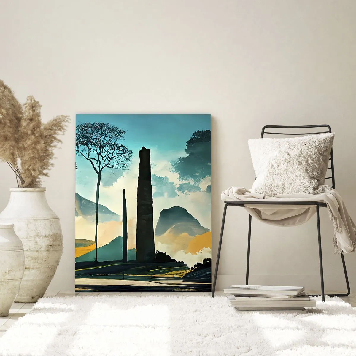 Quadro em vidro - Cada vez mais alto - 80x120 cm