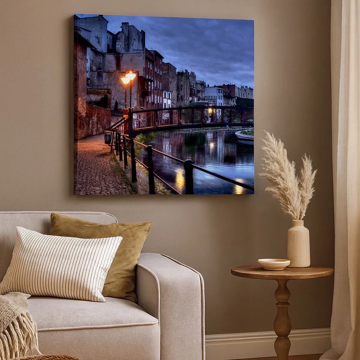 Quadro em tela - A desconhecida Bydgoszcz - 30x30 cm