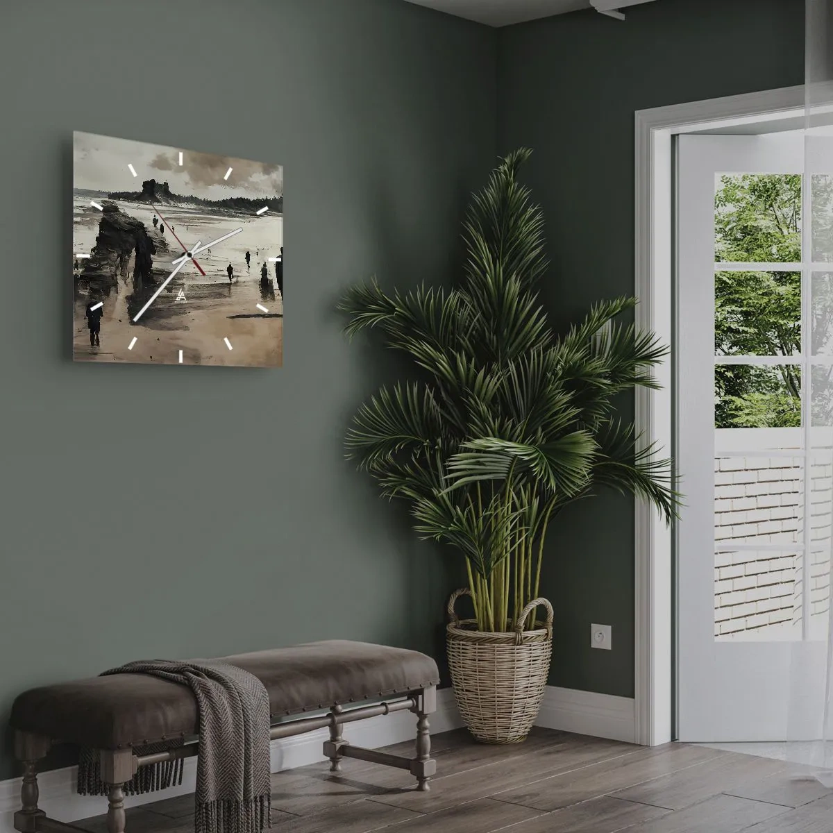 Relógio de parede - Relógio em vidro - Convocados - 30x30 cm