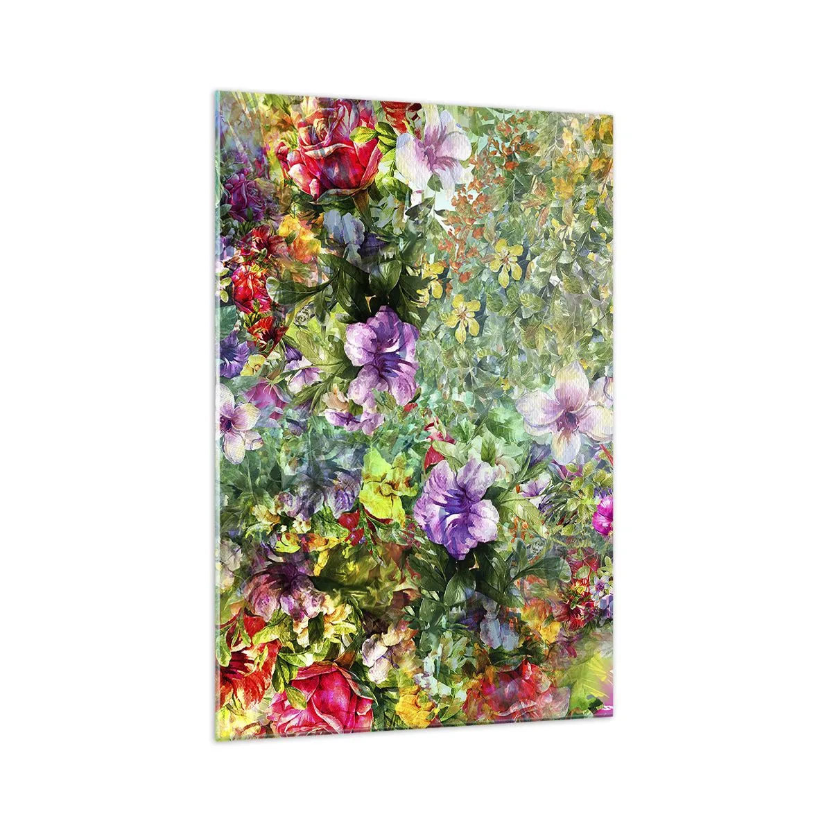 Quadro em vidro - Nas flores para a perdição - 70x100 cm