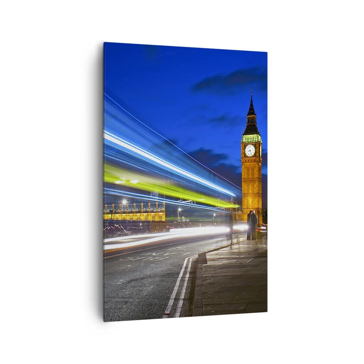 Quadro em tela - Sob o olhar atento do Big Ben - 80x120 cm