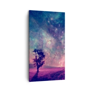 Quadro em tela - Sob o céu mágico - 45x80 cm