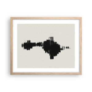 Pôster com moldura de carvalho claro - Vibrações da imaginação - 50x40 cm