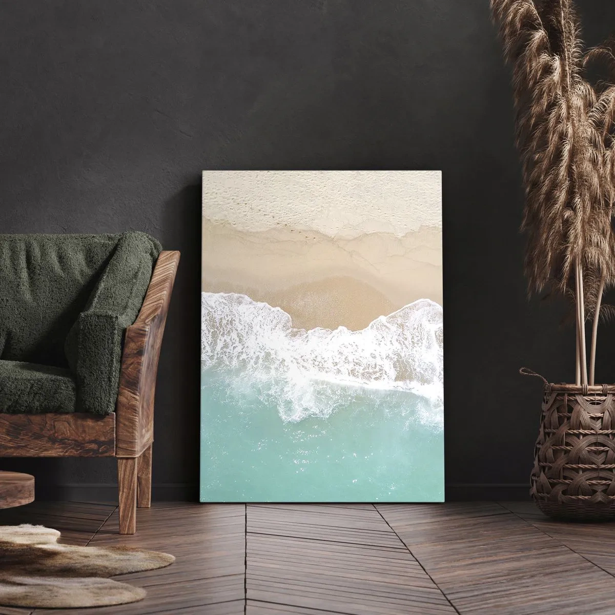 Quadro em tela - Toque carinhoso - 55x100 cm