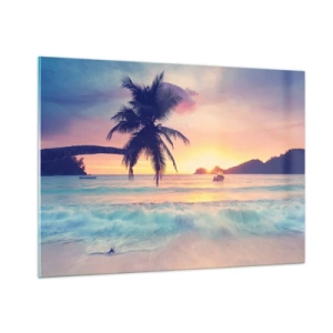 Quadro em vidro - Noite na baía - 100x70 cm