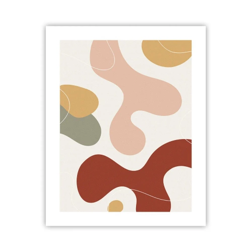 Pôster - Ziguezagues ornamentais - 40x50 cm