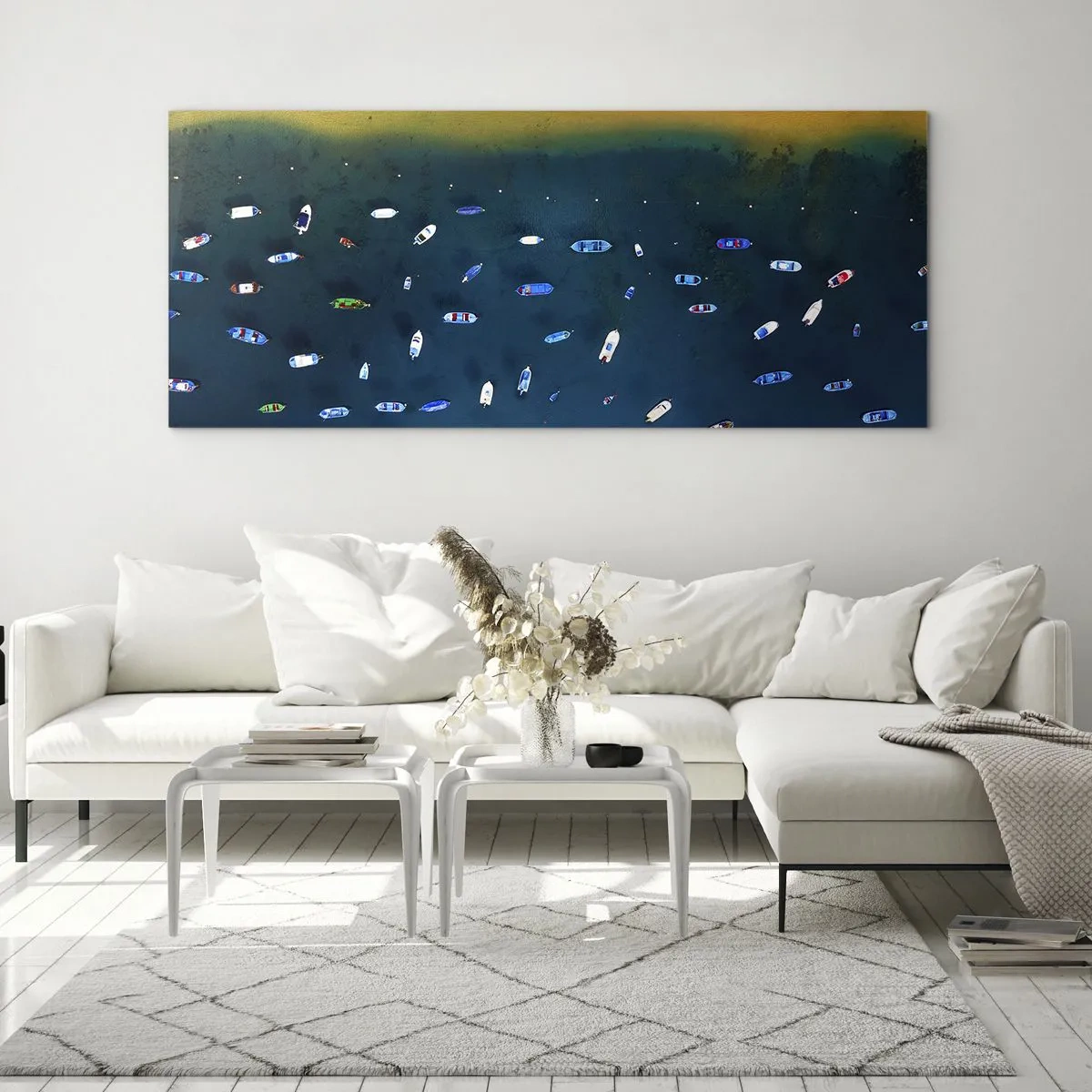 Quadro em vidro - Jogo de férias - 100x40 cm