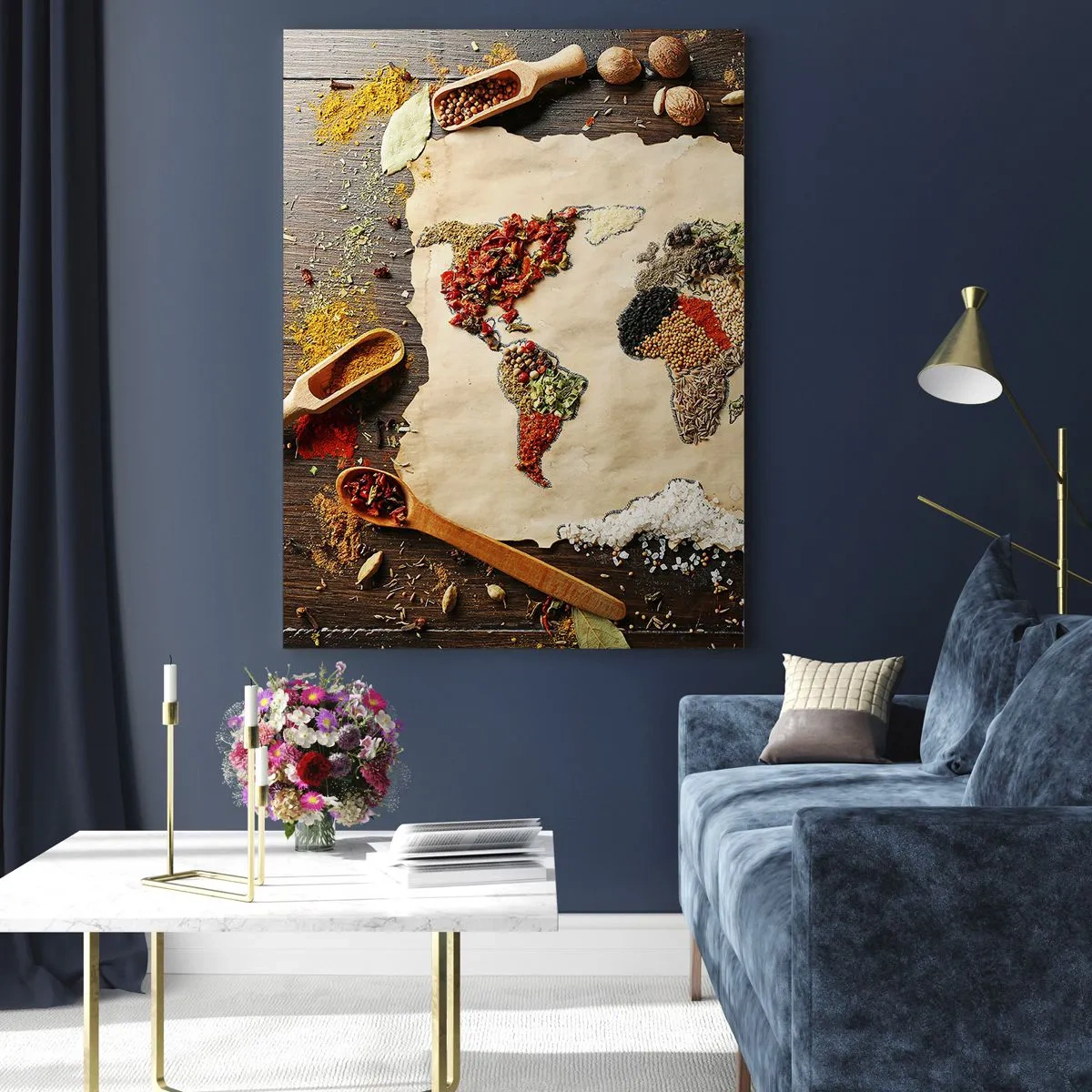 Quadro em vidro - Todos os gostos do mundo - 50x70 cm