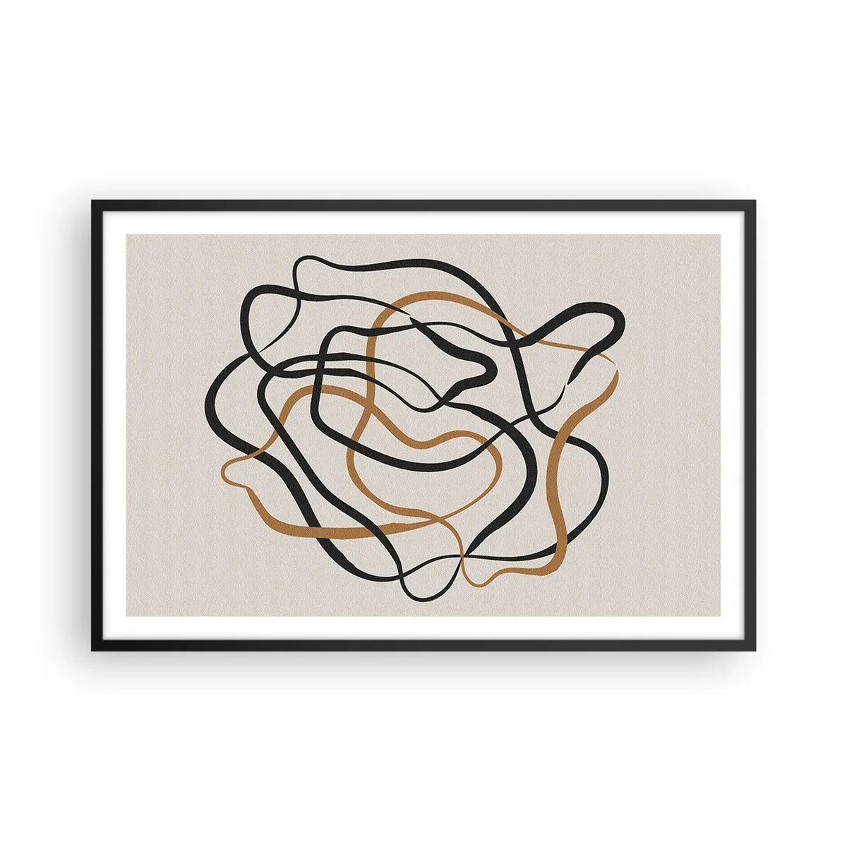 Pôster com moldura preta - Tudo deu errado - 91x61 cm