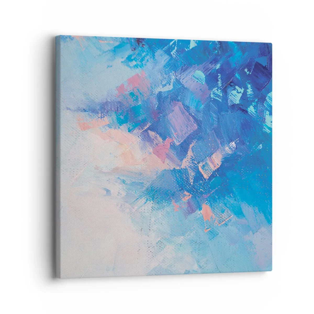 Quadro em tela - Abstração de inverno - 30x30 cm