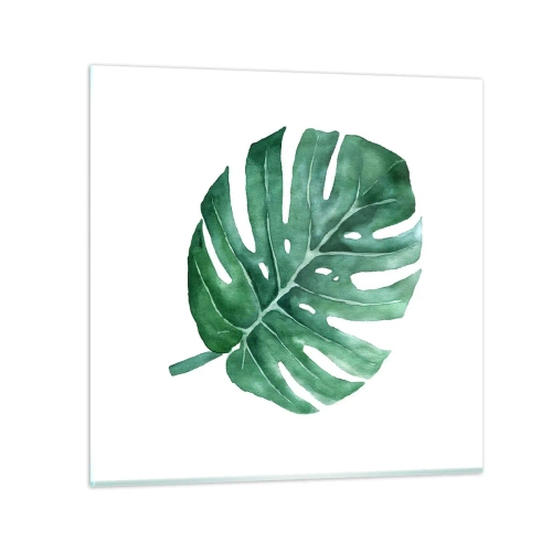 Quadro em vidro - Conceito verde - 50x50 cm