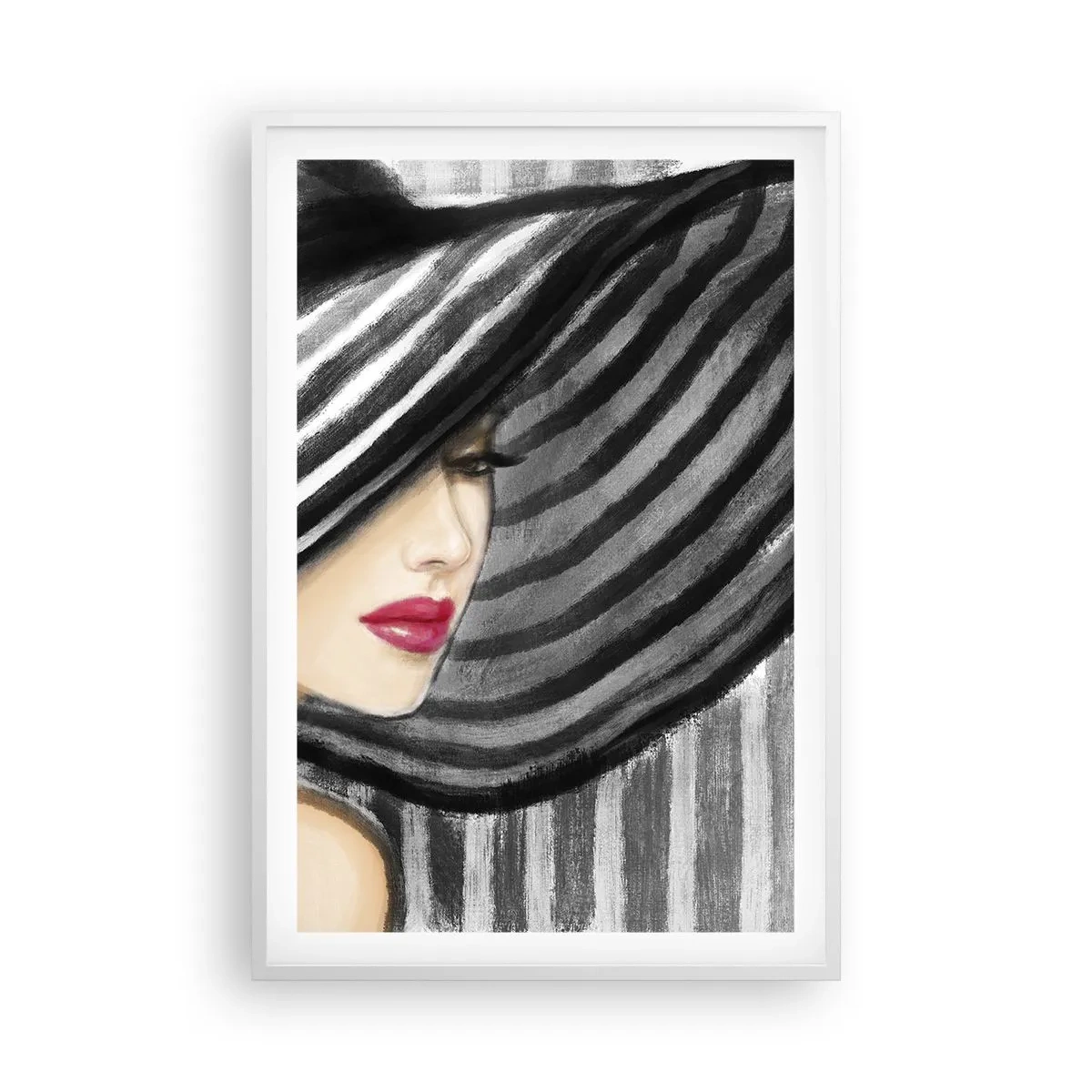 Pôster em moldura branca - Onde encontrar-te? - 61x91 cm