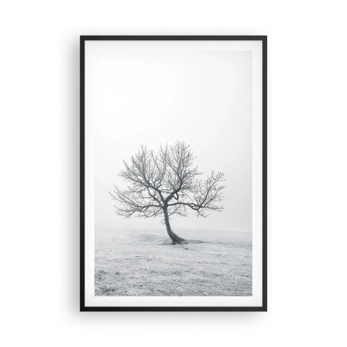 Pôster com moldura preta - Contra o nada - 61x91 cm