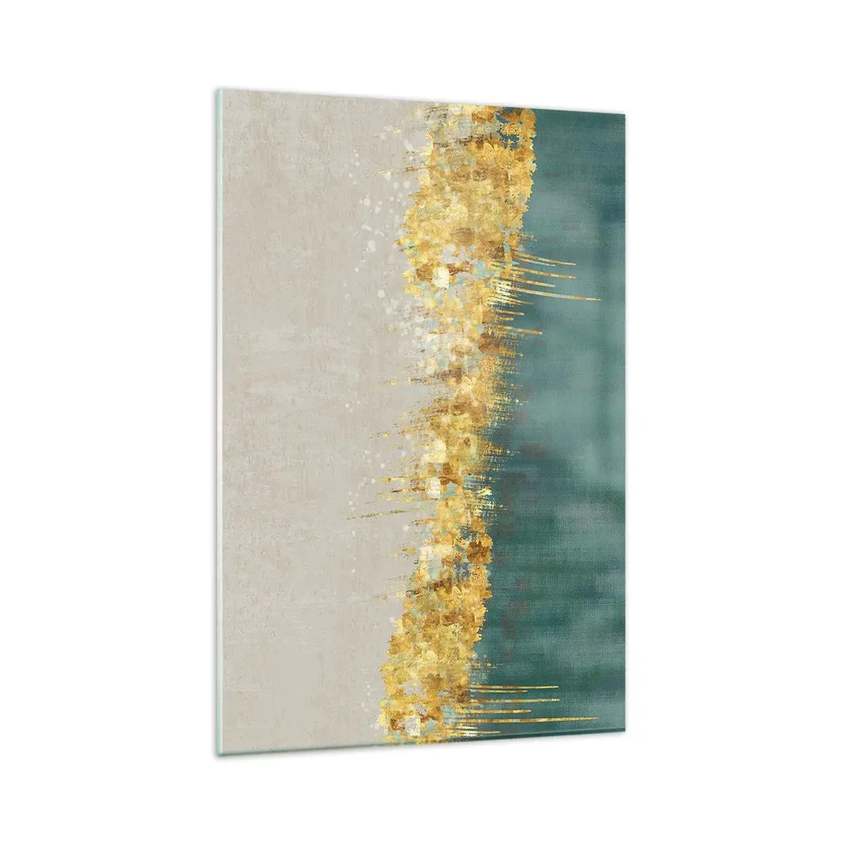 Quadro em vidro - A fronteira dourada - 80x120 cm
