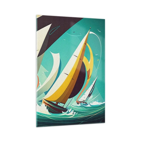 Quadro em vidro - Boa sorte com os elementos - 70x100 cm
