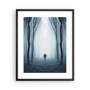 Pôster com moldura preta - Tudo simples e claro - 40x50 cm