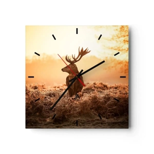 Relógio de parede - Relógio em vidro - O senhor da propriedade - 30x30 cm