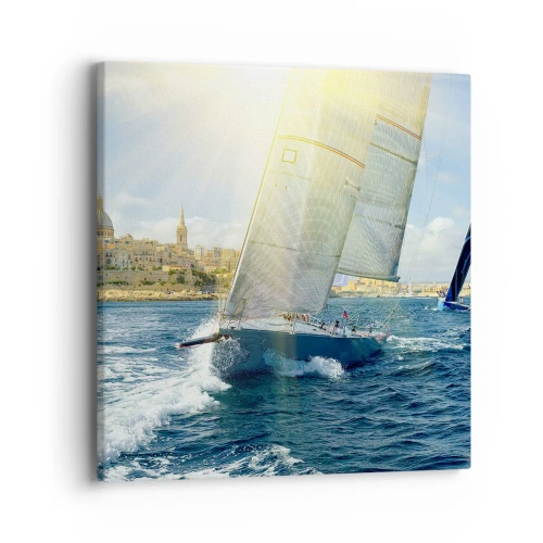 Quadro em tela - É hora de deixar a cidade - 40x40 cm