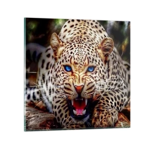 Quadro em vidro - A raiva não afeta a beleza  - 60x60 cm