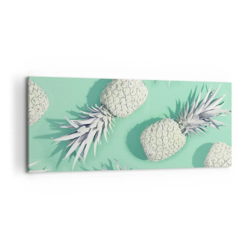 Quadro em tela - Vão muito bem com a hortelã - 100x40 cm