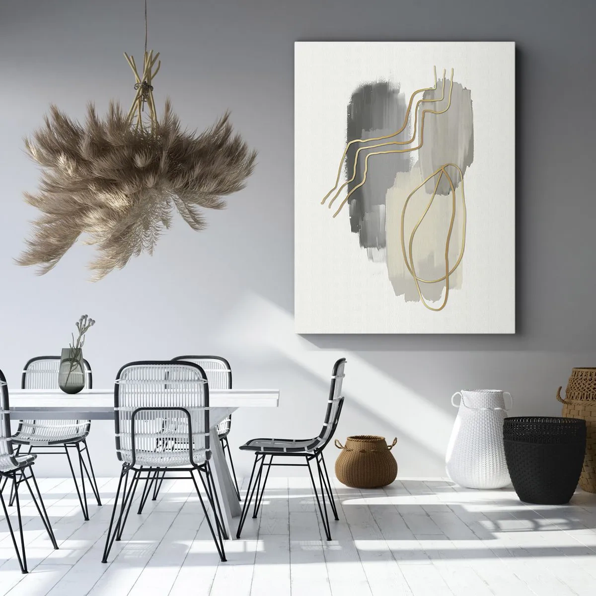 Quadro em tela - Duração e movimento - 45x80 cm