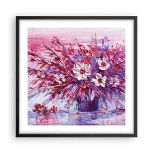 Pôster com moldura preta - Inocência e paixão  - 50x50 cm