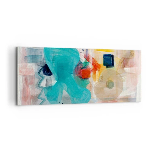 Quadro em tela - Jogo colorido - 100x40 cm