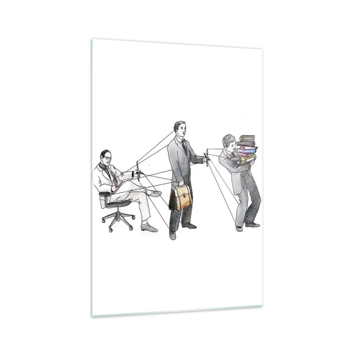 Quadro em vidro - Cada um tem o seu mestre - 70x100 cm