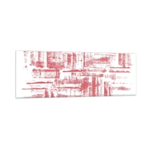 Quadro em vidro - Cidade Vermelha - 90x30 cm
