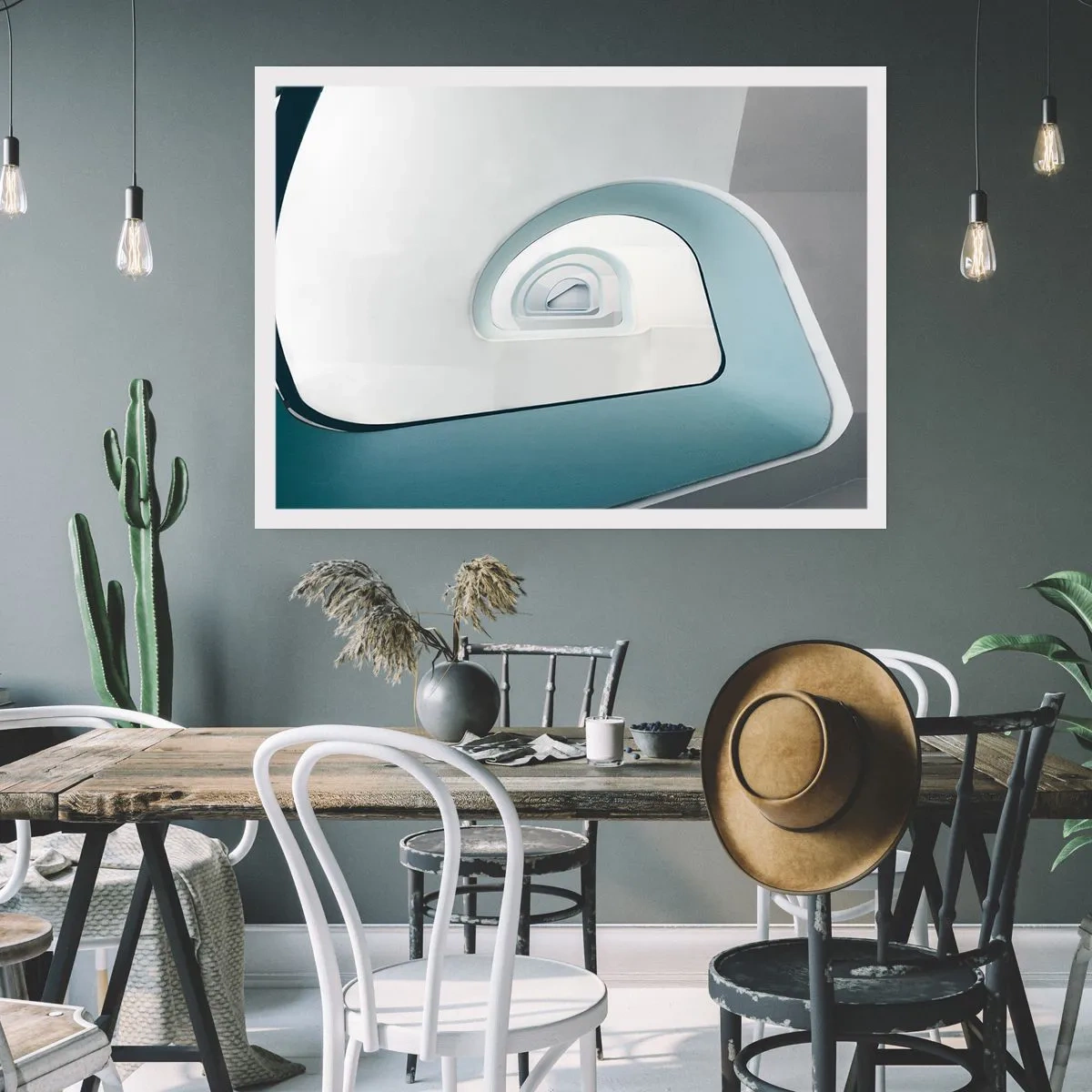 Pôster - Para o fundo do azul - 40x30 cm