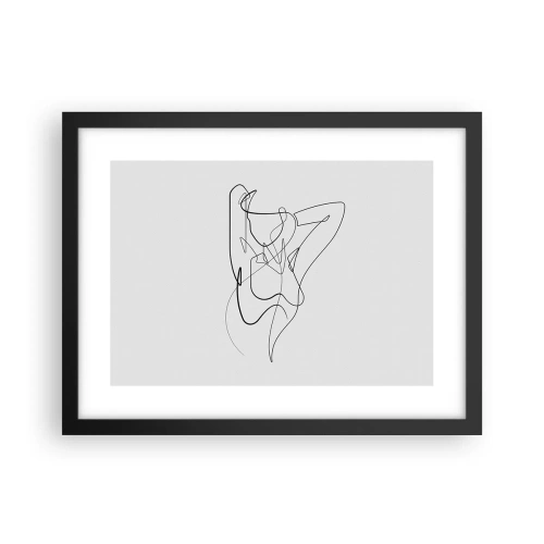 Pôster com moldura preta - Que tipo de pessoa é realmente... - 40x30 cm