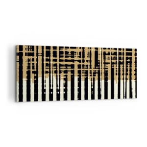 Quadro em tela - Abstração arquitetónica - 100x40 cm