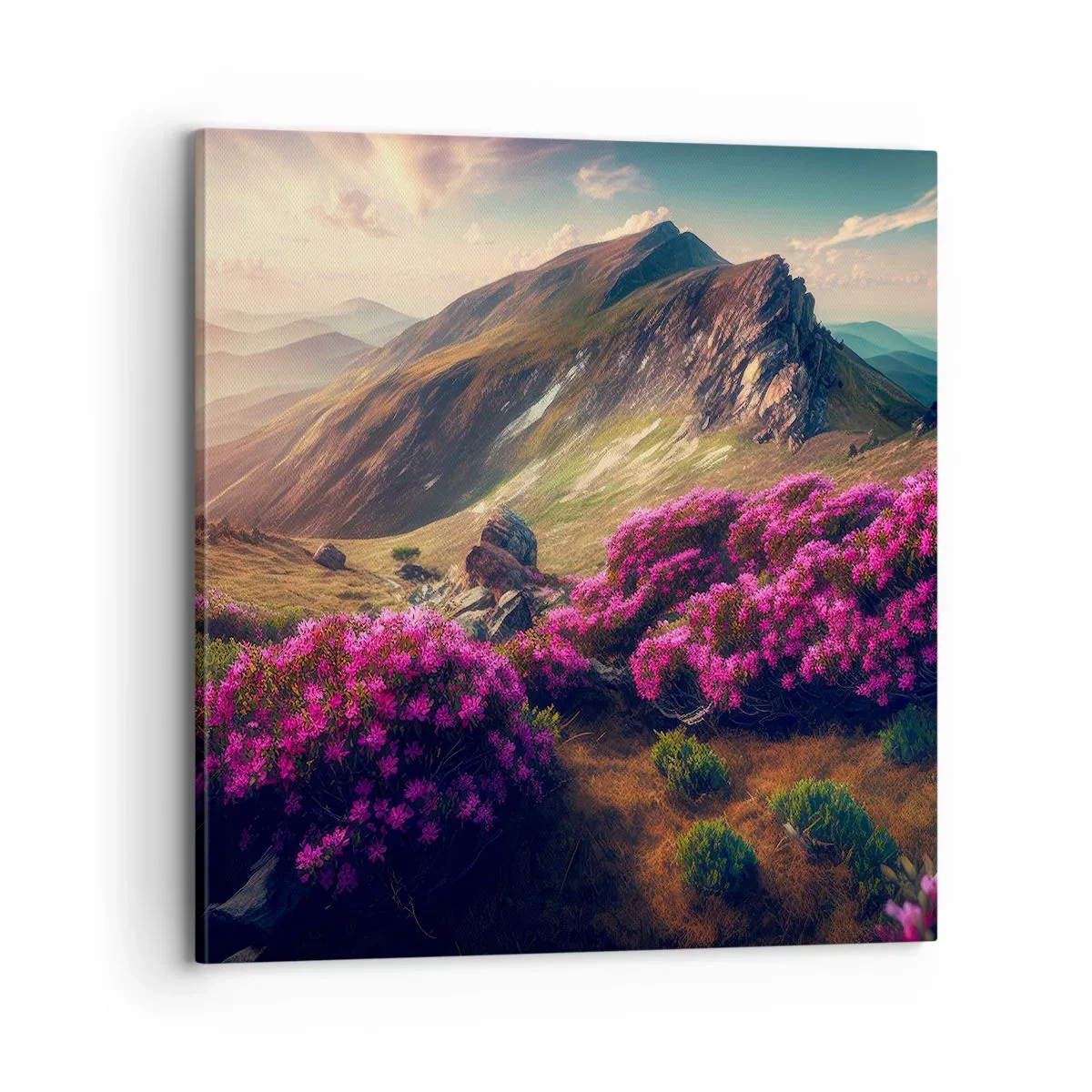 Quadro em tela - Verão nas montanhas - 70x70 cm