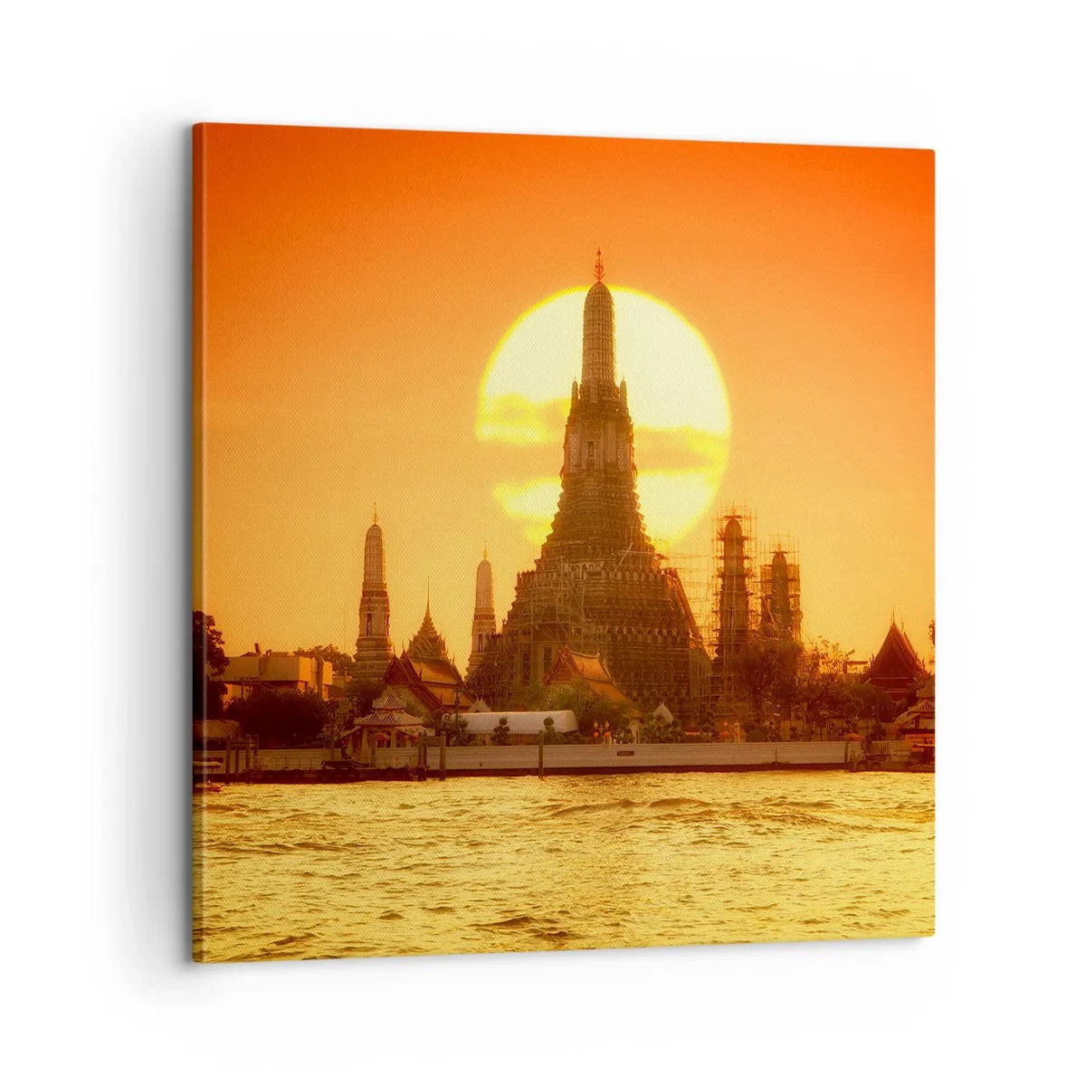 Quadro em tela - Rumo ao sol, sempre em direção ao sol - 60x60 cm