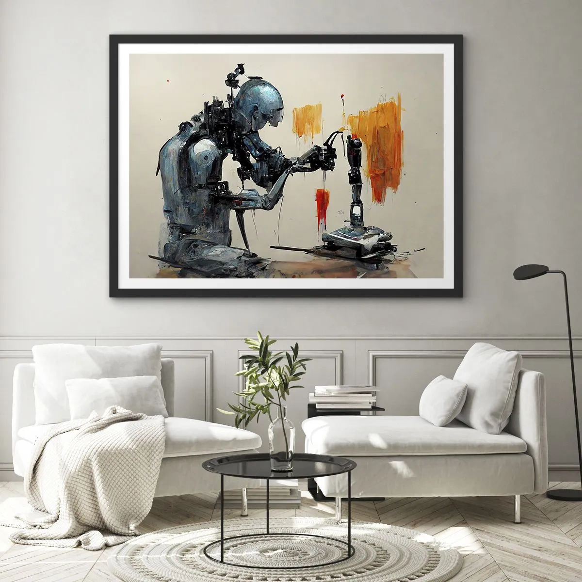 Pôster com moldura preta - Já amanhã… - 70x50 cm