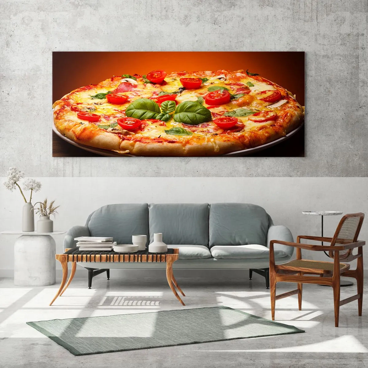 Quadro em vidro - Mamma mia! - 100x40 cm