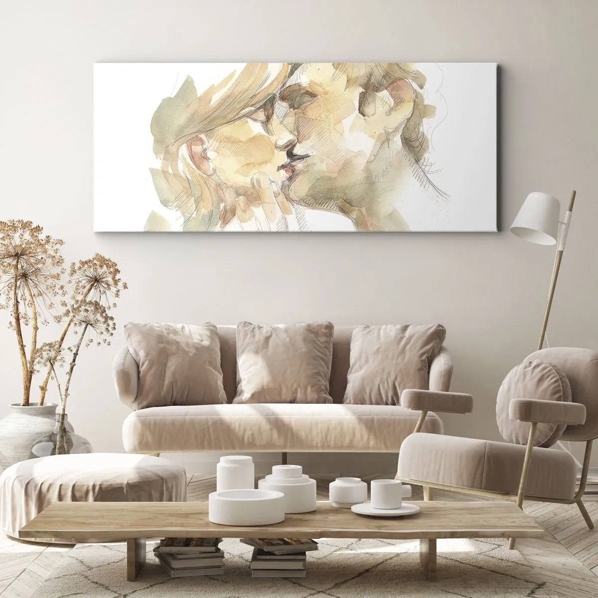 Quadro em tela - A outra metade foi encontrada? - 100x40 cm