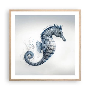 Pôster com moldura de carvalho claro - Uma piada sutil da natureza - 60x60 cm