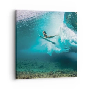 Quadro em tela - O mundo subaquático - 30x30 cm