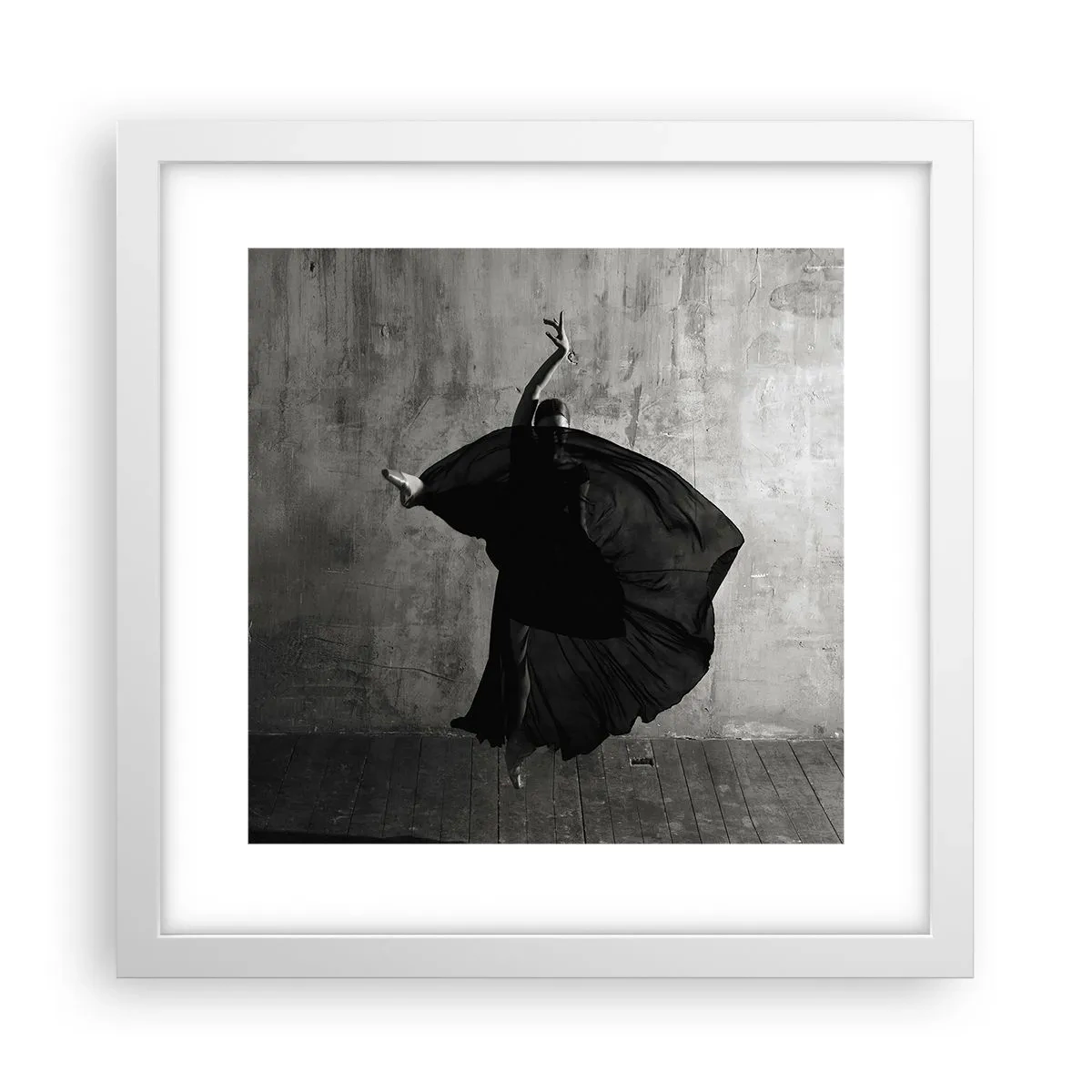 Pôster em moldura branca - Cheio de paixão - 30x30 cm