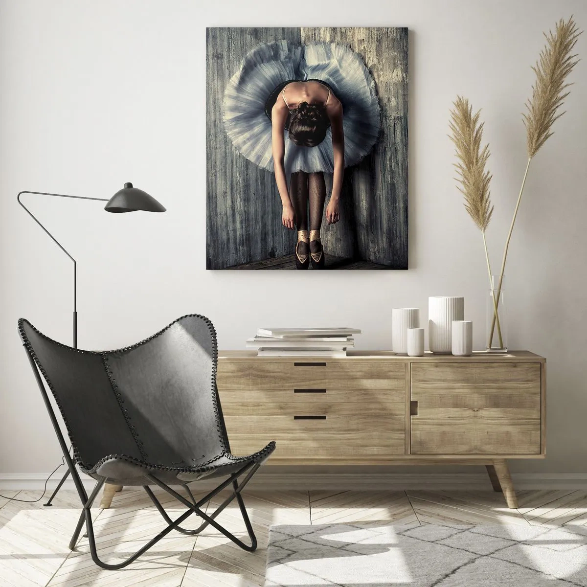 Quadro em vidro - Quando a música desaparece - 50x70 cm