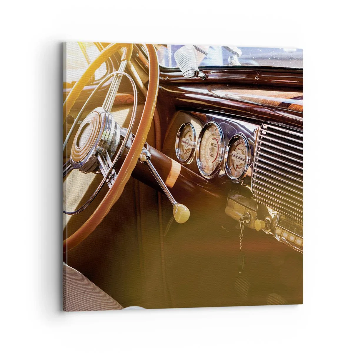 Quadro em tela - Um sopro de luxo do passado - 70x70 cm