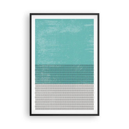 Pôster com moldura preta - Composição equilibrada - 61x91 cm