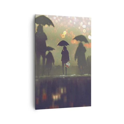 Quadro em tela - Da perspectiva de uma gota de chuva - 80x120 cm