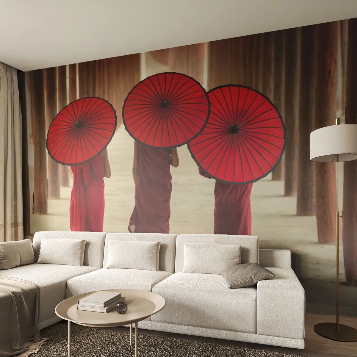 Papel de Parede Premium Canvas - A caminho da Terra Pura - Ásia, Birmânia, Mulheres - 250x175 cm