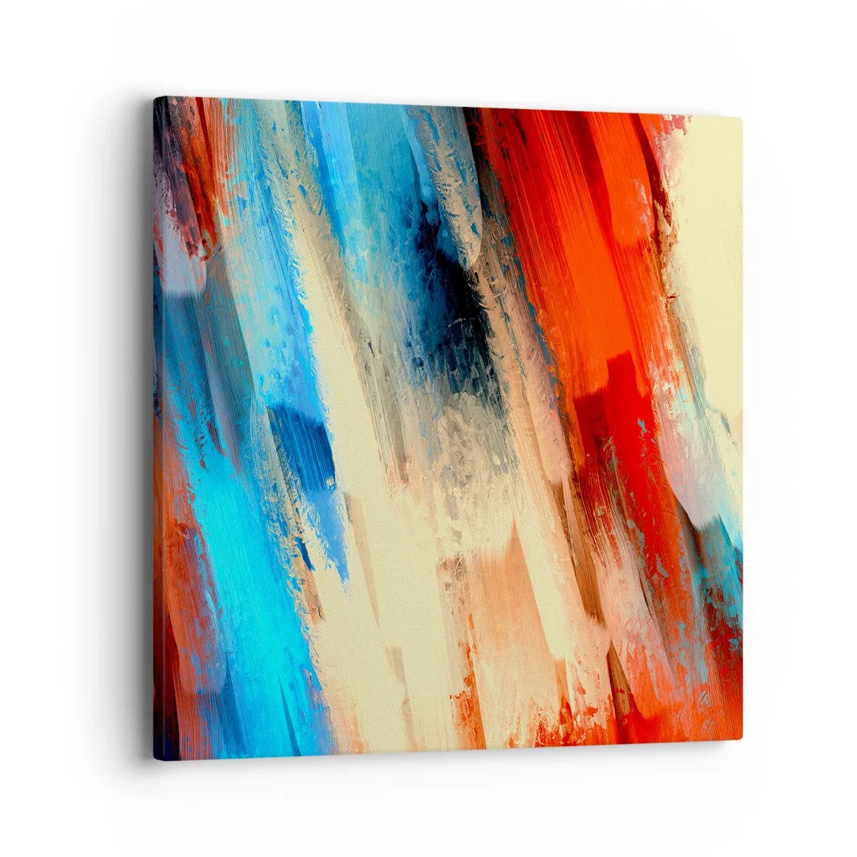 Quadro em tela - Cascata de cores - 40x40 cm