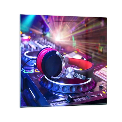 Quadro em vidro - Vai ser uma loucura - 30x30 cm