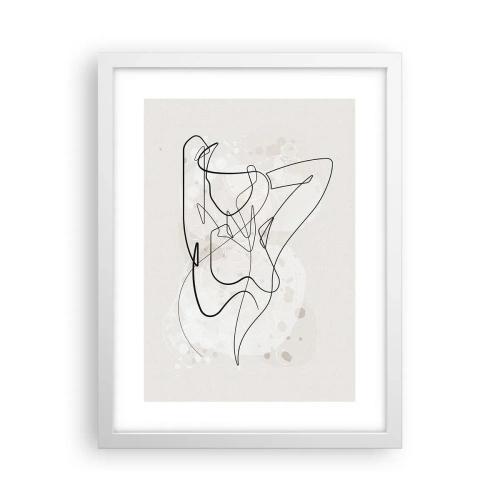 Pôster em moldura branca - A arte da sedução - 30x40 cm